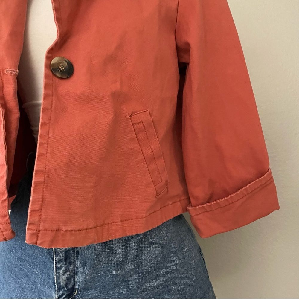 Orange One Button Jacket - Picture 4 of 5